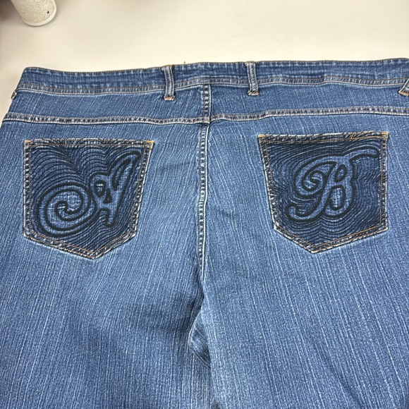 Apple Bottom Women's Stretch Straight Leg Blue Jean - Picture 10 of 11